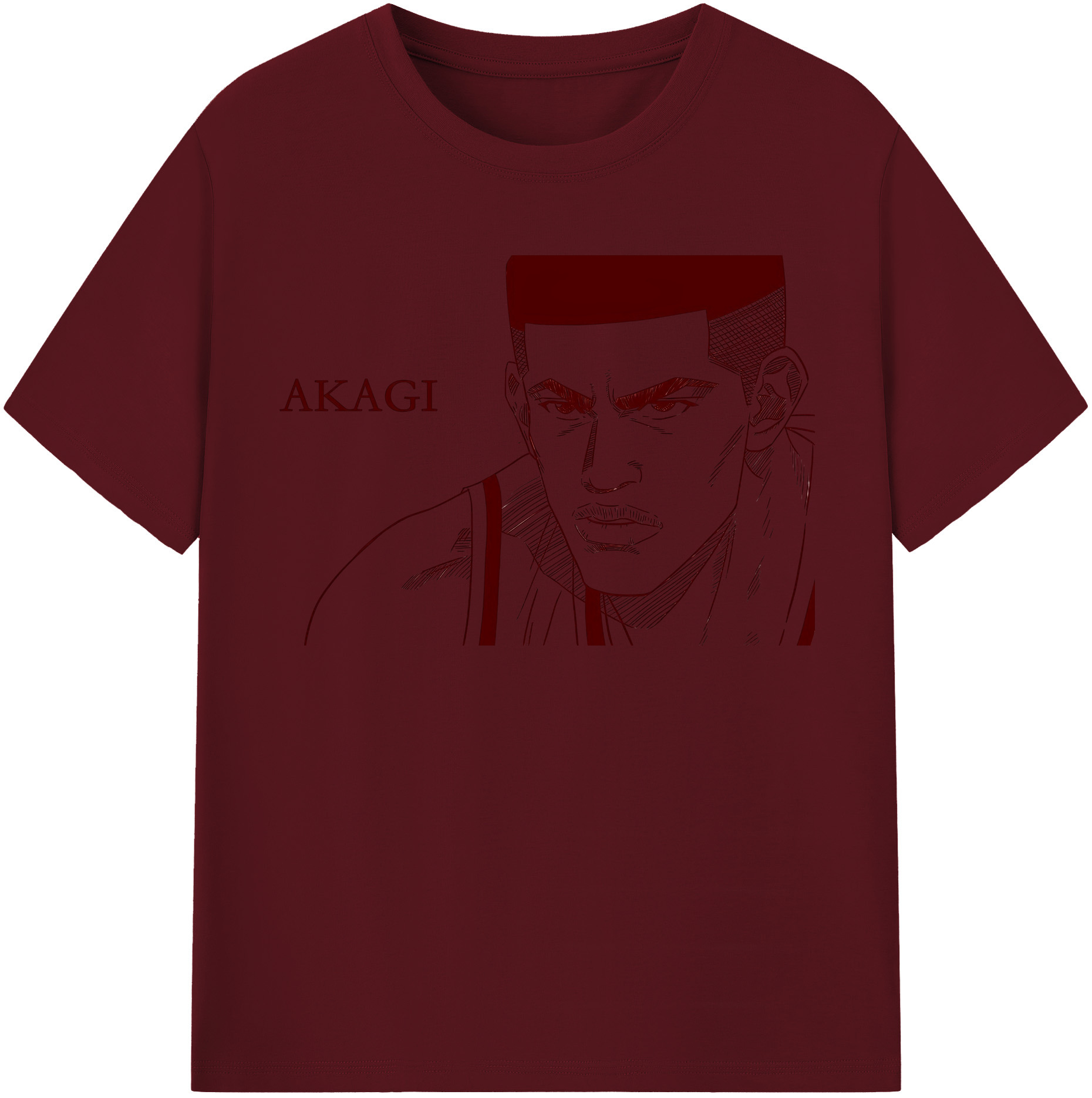 SLAM DUNK／スラムダンク 綿100％半袖Tシャツ（フロントプリント）